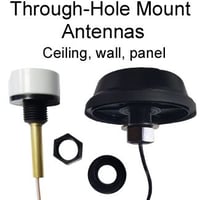 Through-hole antenna mounts