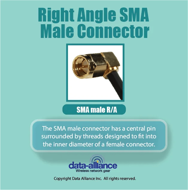 Right Angle SMA Male Connector